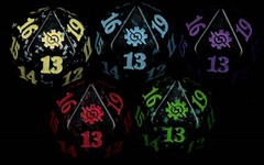 Complete Set of 5 The Brothers' War BRO Spindown D20 Dice MTG Magic